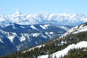 The view from atop Mission Ridge